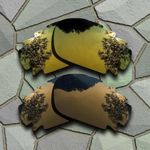 Yellow Golden&Bronze Copper Sunglasses Polarized Replacement Lenses for Oakley Jawbone Vented Racing Jacket