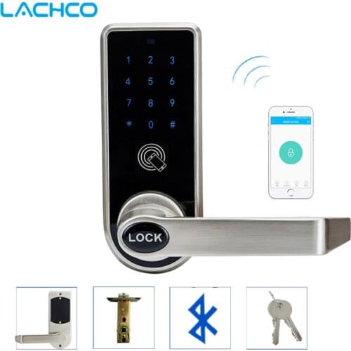 LACHCO Bluetooth Smart Phone Electronic Door Lock APP Control, Code, Mechanical Keys For Home Hotel Smart Entry L16073AP
