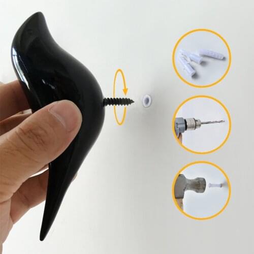 3D Bird Resin Hook Cloth Hat Hanger Creative home Wall Door Hangers Decoration Organizers Key Storage Rack Coat Frame Home Decor