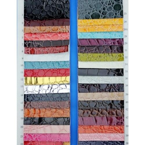 High light three-dimensional stone grain synthetic PVC leather/ 0.5MM thick crocodile leather/ for Bag, home, musical instrument