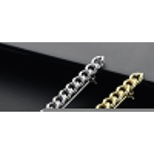 Wuli&baby Chain Cable Design Brooches For Unisex 2-color Metal Pumk Style Brooch Pins Gifts