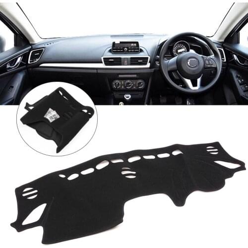 Car Dashboard Cover Protection Fitting Accessories For MAZDA 3 Axela BM 2014 2015 2016 (RIGHT-HAND DRIVE MODEL)