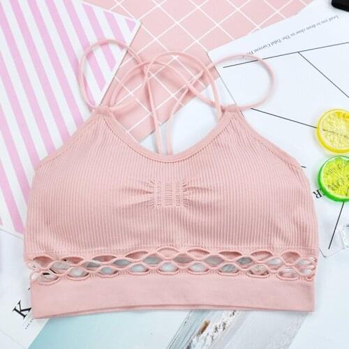 Famli Girls Training Bra Kids Thin Cup Young Girl Cotton Lace Solid Wireless Bra Teenage Underwear Small Breast Bra for Women