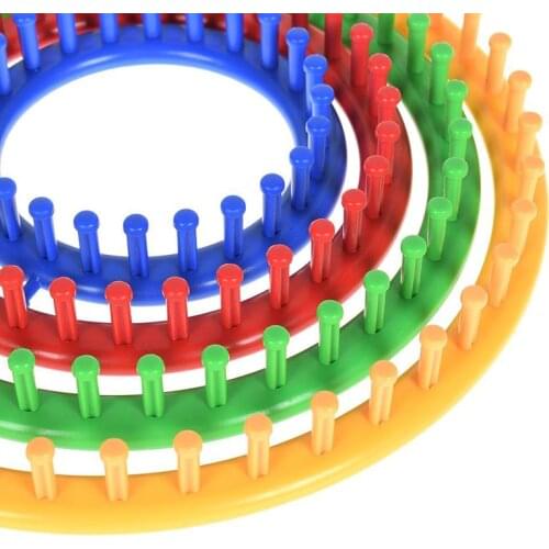 1PC Knitting Tool Plastic Circular Knitting Machine DIY Threading Machine Sewing Tool Hat Scarf Sweater Hand Knitting Loom