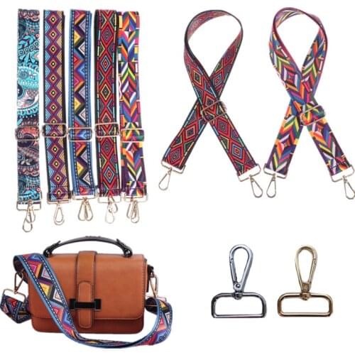 138Cm DIY Adjustable Fashion Universal PU Bag Handbag Women Shoulder Strap Rainbow Crossbody Shoulder Handle Bag Accessories