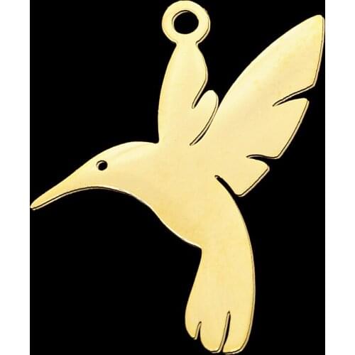 5pcs/lot 100% Stainless Steel Flying Pegeon DIY Earring Pendant Charm Wholesale Custom Charms Never Fade Top Quality Pendants