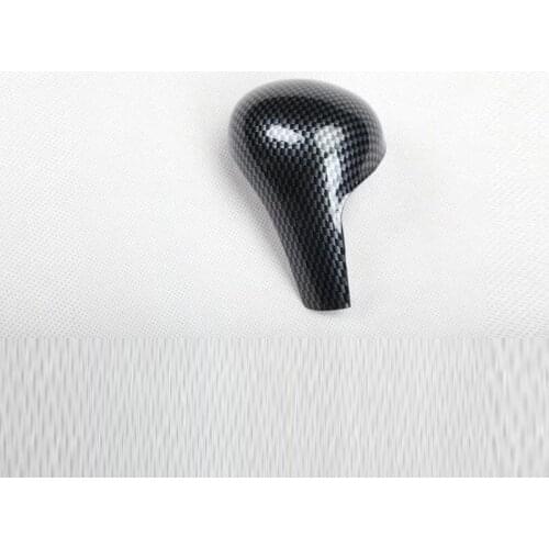For Audi A6L 2005-2011 1PC Carbon Fiber ABS Chrome Car Gear Shift Knob Frame Cover Trim Moldings Car Styling Auto Accessories