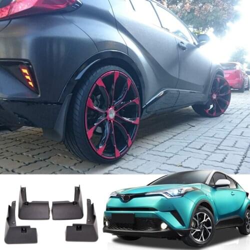 For Toyota C-HR CHR 2016 2017 2018 2019 accessories Front&Rear Mudflaps Plastic Molded Splash Guards Mud Fender Mud Flaps