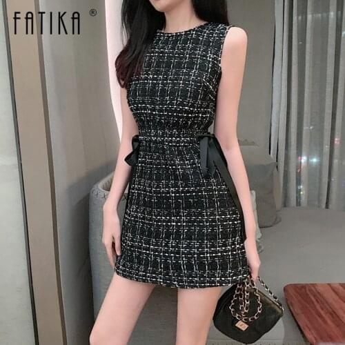 Модные платья в клетку FATIKA China At AliExpress