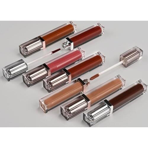 Private Label Matte Liquid Lipstick Waterproof Nude Lip Gloss Long Lasting Non Stick Cup Lip Tint Cosmetics Wholesale