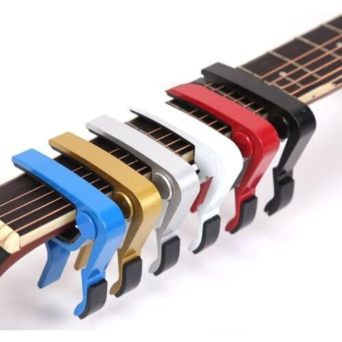 High Quality Aluminium Alloy Metal New Guitar Capo Quick Change Clamp Key Acoustic Classic Guitar Capo For Tone Adjusting