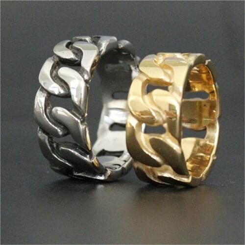 Support Dropship Newest Cycle Unisex Ring 316L Stainless Steel Jewelry Cool Band Party Hot Selling Ring