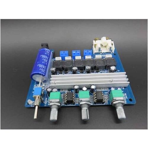 KYYSLB 2*50W+100W TPA3116D2 2.1 Channel Digital Amplifier Board DC10V-25V Wide Voltage Amplifier Board 4~8 Euro 20-20KHZ
