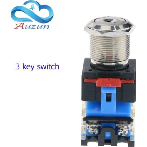 22 mm band 3 metal knob with large current 10 a high-power key knob switch LA160-22A9-11Y3