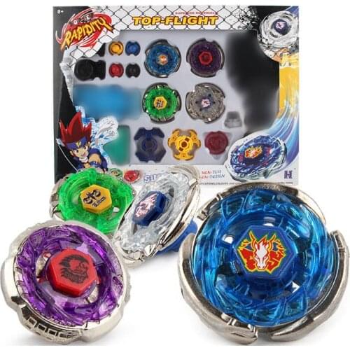 Metal Spinning BSets Fusion 4D 4 Gyro Box Fight Master Spinning Top String Launcher Grip Kids Toys Christmas Gifts