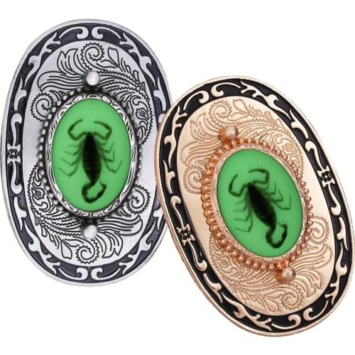 Mens Western Scorpion Belt Buckle Alloy Classic Buckle for Leather Belts