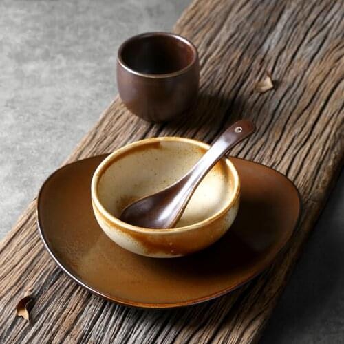 4 pcs set bowls and plates set hotel supplies creative dinnerware set hotel restaurant clubhouse tableware for one person