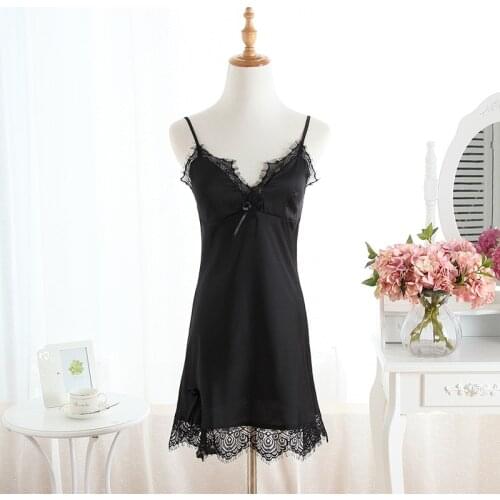 Feminine sexy Nightgown strap nightdress summer slim gather nightdress home service lace newly arrived dress ночная рубашка