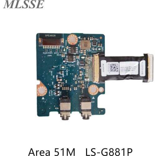 New Original For DELL Alienware Area 51m Audio Board With Cable DDQ70 LS-G881P CN-03FK2C 03FK2C 3FK2C 100% Tested Fast Ship