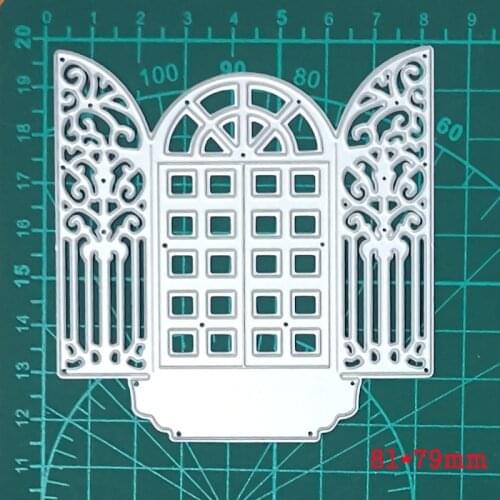 New Metal Cutting Dies Windows Knife Blade Die Stencils for Craft Scrapbook Greeting Card Making Decorative Die Template