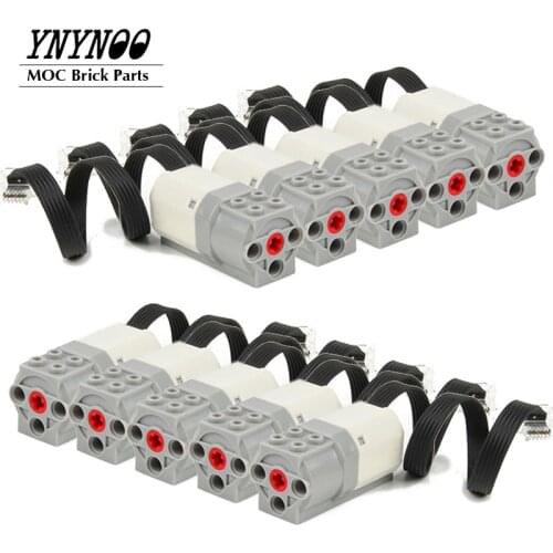 Wholesale 10Pcs/lot Electric Power Function MEDIUM MOTOR Building Blocks Parts Fit for 45300 WEDO 2.0 Classic Robotics Toy 21980
