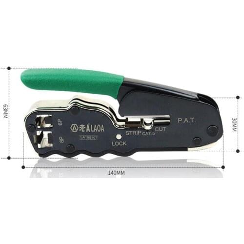 Handheld Light And Effortless Multi-function Network Pliers 6P / 8P Portable Network Compression Pliers Wire Stripper Tool