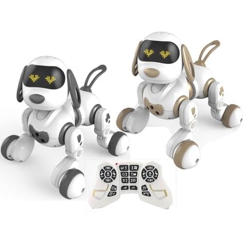 2020 New Programable 2.4G RC Intelligent Robot Dog Toy For Kids Toy Birthday Gift Wireless Remote Control Intelligent Talking