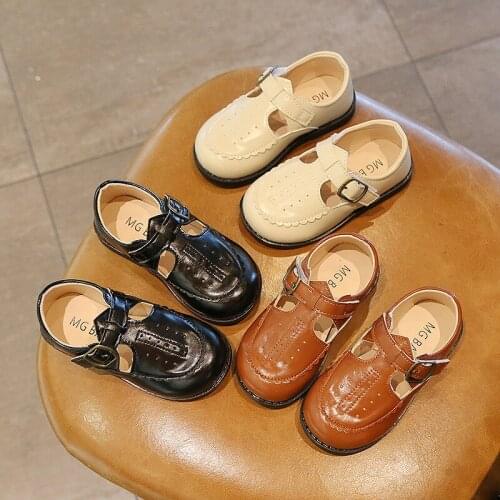 2021 Cowhide Boys Girls sandals Leather Baby Princess shoes Beach shoes kids Garden sandals Summer Childrens sandals Size 21-30