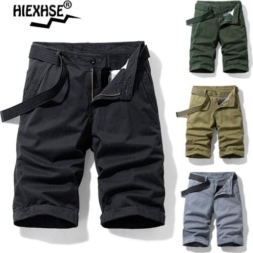 Men Shorts Cargo Shorts Premium Stretch Twill Cottonbreathable Men Casual Fashion Solid Classic Pockets Legwear Shorts 27-38