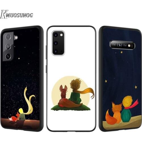 Silicone Cover The Little Prince With The Fox For Samsung Galaxy S21 S20 FE Ultra S10 S10E Lite S9 S8 S7 Edge Plus Phone Case