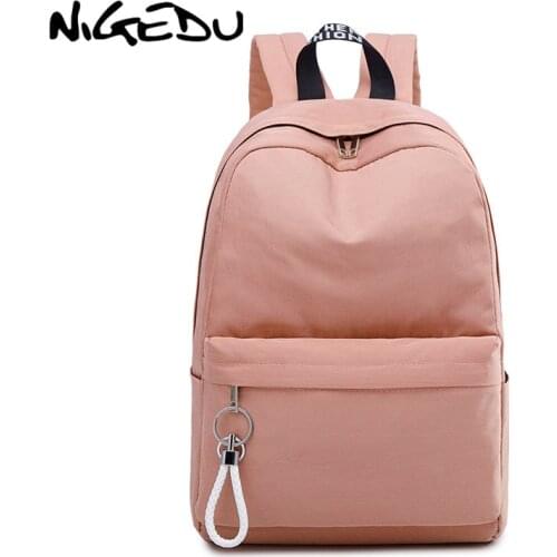 Preppy Style Schoolbag Backpack for Teenage Girls High Quality waterproof Nylon Female laptop backpack 15.6 Women travel Bags