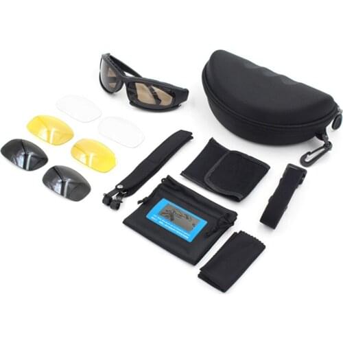 Tactical Polarized Photochromic Sunglasses Sport Eyewear Airsoft Military Hiking X7 Goggles 4 Lens Motorcycle Cycling Glasses