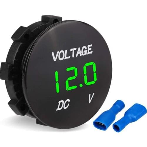 Universal Digital Display Voltmeter. Waterproof Voltage Meter DC 12V-24V Car Motorcycle Auto Truck Ship