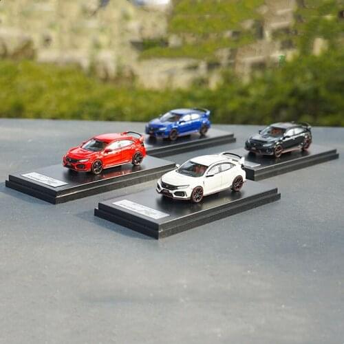 1/64 Metal Alloy Die Casting Honda Civic Type R FK8 Simulation Car Model Adult Collection Childrens Toy Gift Display