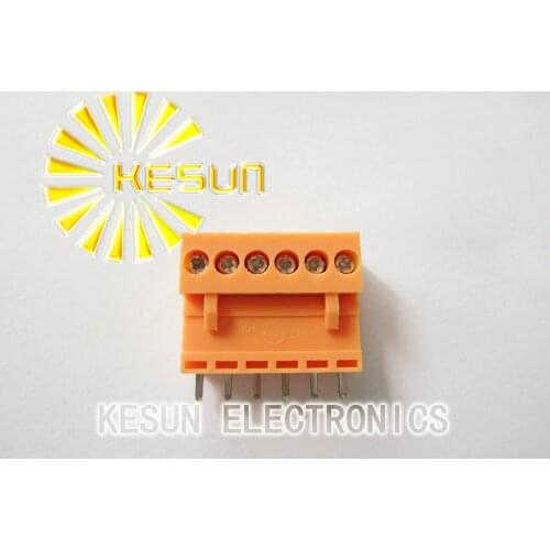 200PCS HT396 HT396K + HT396V 6Pin 3.96mm Straight Pin Plug-in Screw Terminal Block ROHS