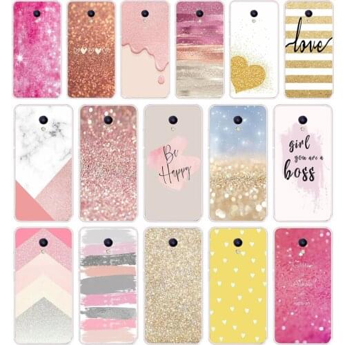 70SD Glitter Bling Powder Soft Silicone Tpu Cover phone Case for Meizu M5 M5S M5C M6 M6S M6T Note Pro 7 Plus