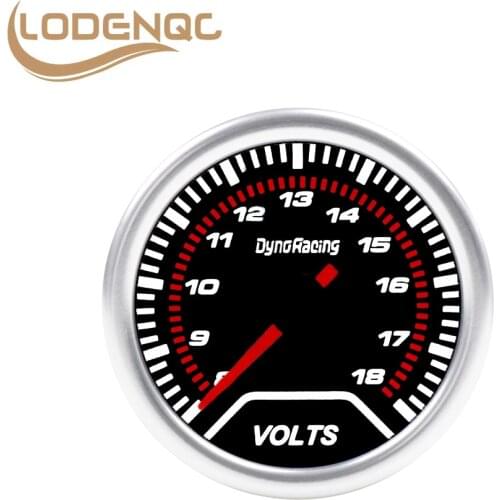 Lodenqc Car meter Volt meter 2"(52mm) Smoke lens 8-18 volts gauge voltage gauge