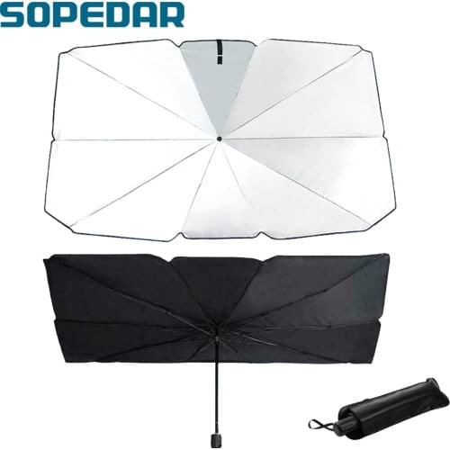 Car Front Window Shade Umbrella Foldable For Most Vehicle Suitable Cover UV Block Interior Heat Insulation Windshield Sunshade