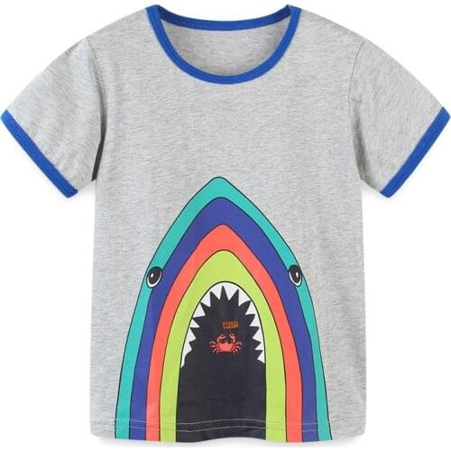 Bambino 2021 New Tees of Children 2-7 Years Cartoon Pure Cotton T shirt for Kids Boys Tops Clothing Baby Clothes Child Costume