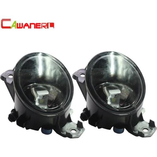Cawanerl 2 X Car Accessories Front Fog Light Assembly Lampshade + H8 / H11 LED / Halogen Bulb 12V For Nissan Fuga 2004