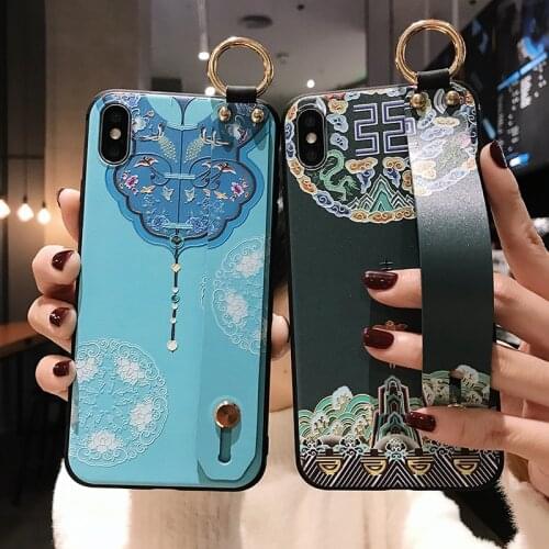 Fashion wrist Strap phone case For iphone 12 Mini 11 Pro XS MAX X XR case silicone cover For iphone 6 6S 7 8 plus holder case
