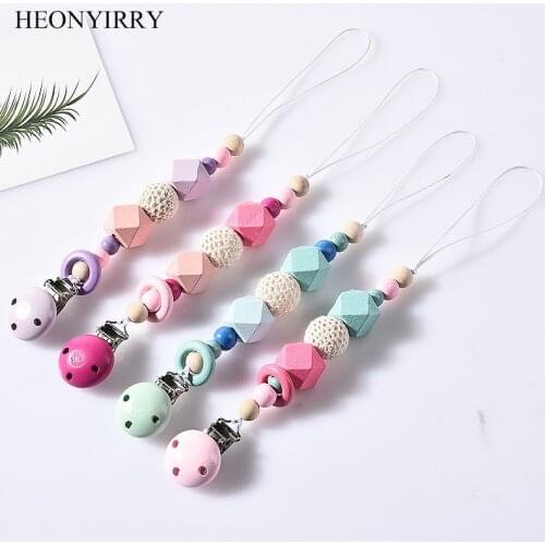 DIY Colorfull Silicone Baby Pacifier Clips Funny Pacifier Chain For Infant Feeding Toddle Teething Chew Toy Dummy Clips BPA Free