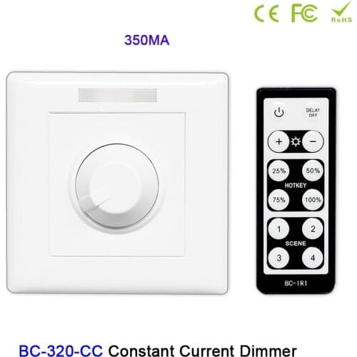 DC12-48V Knob style PWM Constant Current LED Dimmer 350mA/700mA single channel wall dimmer switch controller for led light