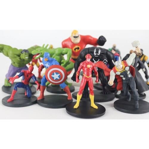 Avengers Action Figure Superheroes Original Batman Flash Wonder Woman Hulk Aquaman Captain Gifts