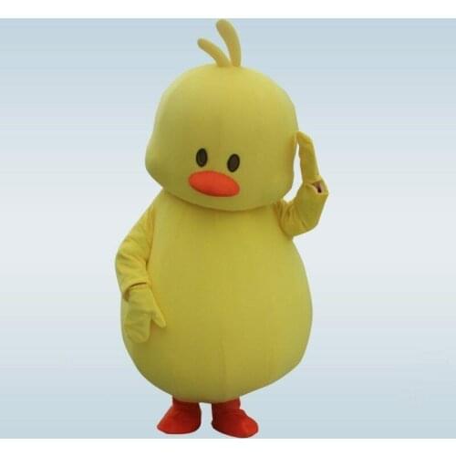 Yellow Duck Mascot Costume Suit Cosplay Party Game Dress Outfit Halloween Adult Birthday Cartoon Character Mascot Costume Gift