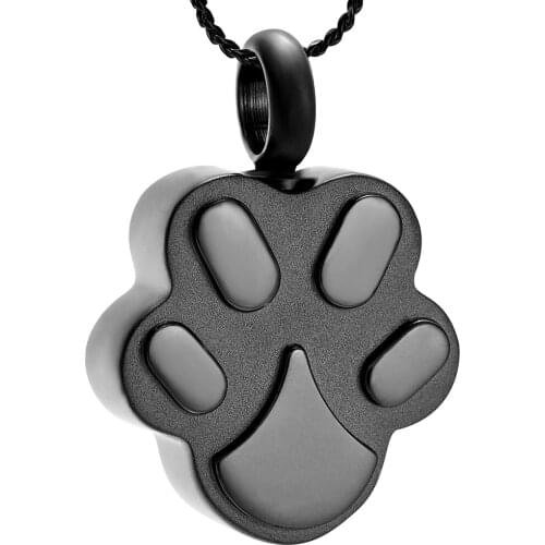 Cremation Jewelry Urn Necklace for Ashes for Pet Paw Print Memorial Ash Jewelry, Keepsake Pendant for Pets Cat Dogs Ashes