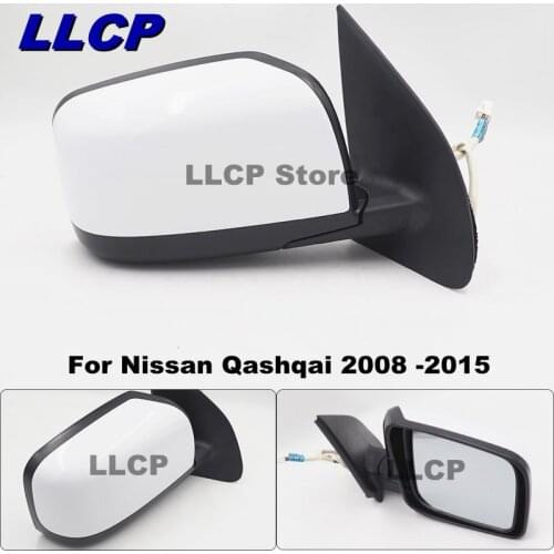 LLCP For Qashqai J10 2008 2009 2010 2011 2012 2013 2014 2015 Car Outside Rearview Mirror Side Door Wing Mirror Assy For Nissan