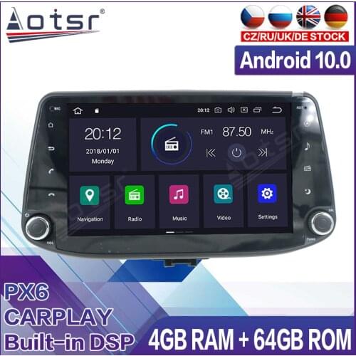 64GB Android 10 Radio Tape Recorder Car Multimedia Player Stereo For Hyundai i30 2017 2018 2019 Head Unit GPS Navigation Carplay