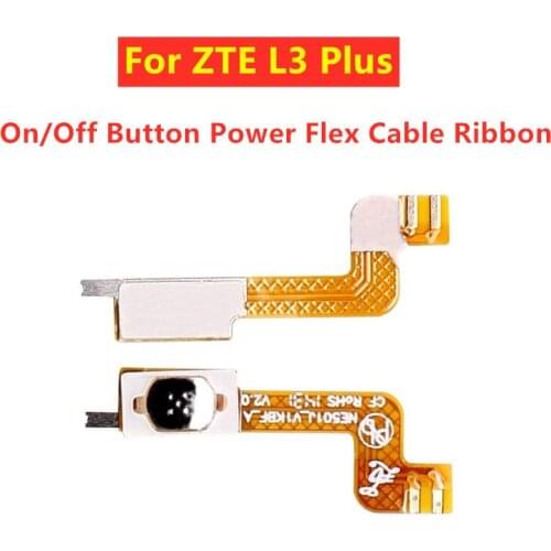 100% New On/Off Button Power Flex Cable Ribbon For ZTE Blade L3 Plus Power Flex Cellphone Repair Parts