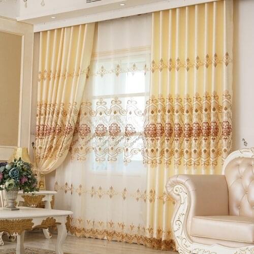 New Modern European Semi-shading Curtains for Living Dining Room Bedroom